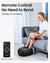 A woman sitting on a couch with a Renpho Shiatsu Foot Massager Machine with Heat.