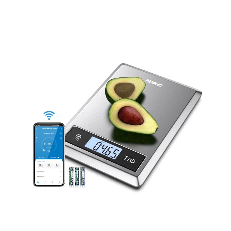RENPHO Digital Food Scale with App, Bluetooth Smart Kitchen Scale
