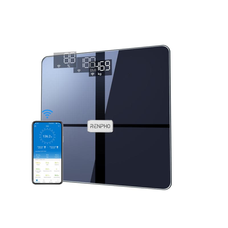 RENPHO Smart Scale, Body Fat Scale, Digital Bathroom Scale for Body Weight,  Body Composition Analysis, Highly Accurate BMI Scale with APP, 400lbs