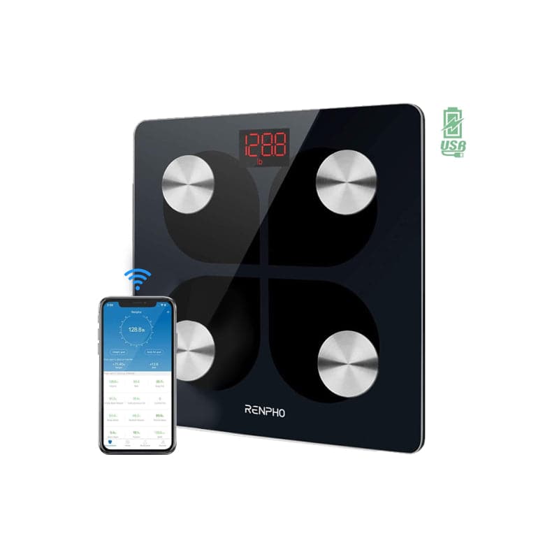 RENPHO Bluetooth Smart Body Scale with 13 metrics USB rechargeable