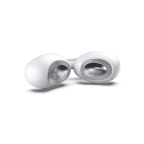 A pair of Renpho Eye Spa Pods offering wellness on a white surface.(A)