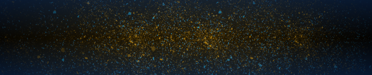 A black background with blue and yellow dots on it.