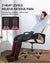A man sitting in a chair with his feet on a Renpho Leg Massager Deluxe+.