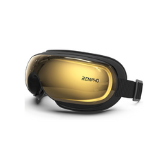 A pair of Eyeris 3 Eye Massager goggles on a comfortable white background by Renpho.(A)