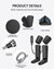 The product details for a pair of Renpho Leg Massager Deluxe+ black leggings.