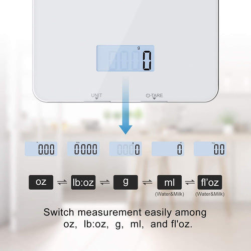 A Renpho kitchen scale with a digital display.