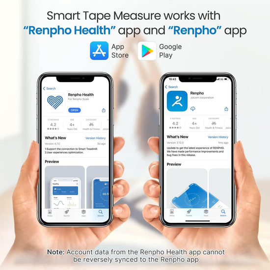 RENPHO Smart Tape Measure & Heating Pad for Back 