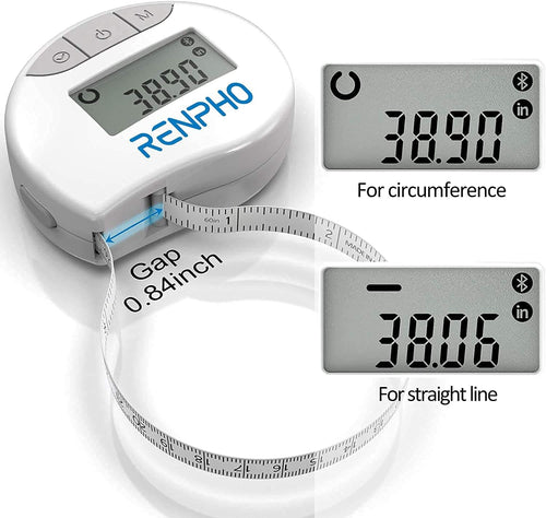 A Renpho Bundle (Elis Aspire Smart Body Scale and Smart Tape Measure BMF01) with a digital clock and a digital timer.