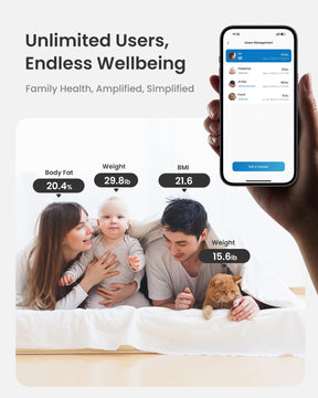 Enjoy endless wellbeing with the Renpho Elis 2X Smart Body Scale and Bluetooth scale. Experience unlimited access for users with the innovative ITO Coating technology. (A)