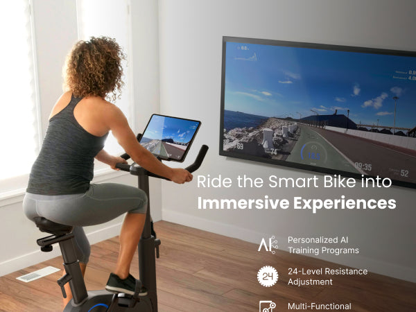 Exercise bike with virtual scenery online