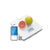 A Renpho Calibra 1 Smart Nutrition Scale (White) aids in fitness and health recovery, shown with a fruit and a phone.(A)