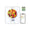 A Renpho Calibra 1 Smart Nutrition Scale (White) aids in fitness and health recovery, shown with a fruit and a phone.(A)