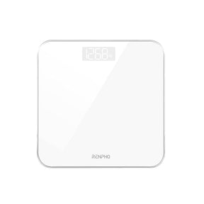 A Renpho Core 1S Body Scale promoting fitness and health on a white background.(A)