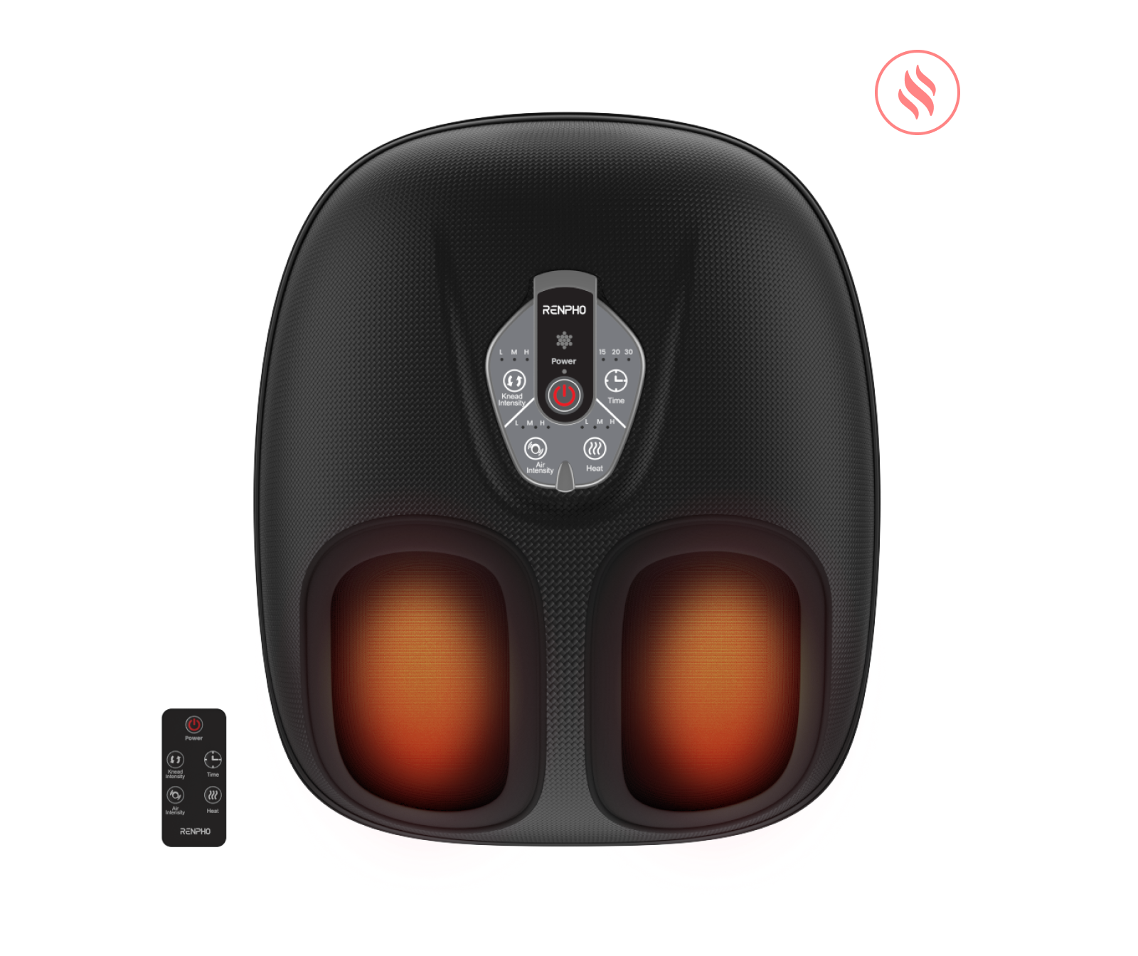 RENPHO R-D003R compact foot massager with wireless remote