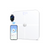 A white Renpho Elis Aspire Smart Body Scale with a smart phone promoting wellness and fitness.(A)