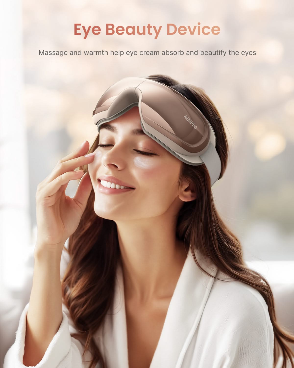 Eyeris 3 Rosé Eye Massager – RENPHO US