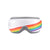 A pair of rainbow stripe Renpho Eyeris Eye Massager goggles perfect for promoting wellness and relaxation.(A)
