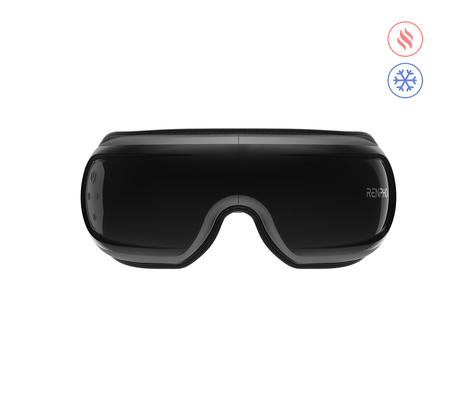 Black RENPHO Eyeris 3 eye massager with removable cooling gel mask