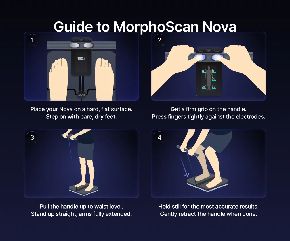 How to use RENPHO Nova smart scale, step by step guide