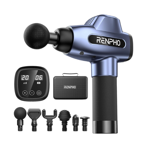 The Renpho C3 Massage Gun is the ultimate muscle recovery tool, designed for deep-muscle treatment. With its various accessories, including the Renpho C3 Massage Gun, this device provides targeted and (A)