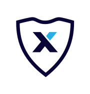 A shield logo with a thick dark blue outline. Inside the shield, there's a stylized "X" with the left part of the letter in dark blue and the upper right arm in light blue, set against a white background—symbolizing our Extend Protection Plan by Extend.