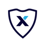 A shield logo with a thick dark blue outline. Inside the shield, there's a stylized "X" with the left part of the letter in dark blue and the upper right arm in light blue, set against a white background—symbolizing our Extend Protection Plan by Extend.