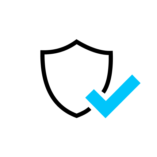 The image displays a logo consisting of a white shield outlined in blue, with a stylized blue and light blue letter "x" centered within the shield. The design is simple and professional with a modern aesthetic for Extend Protection Plan by Extend.