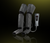 A pair of Leg Massager Premium (Heat) from Renpho with adjustable wraps for a personalized massage experience.(black)