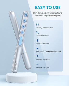 A easy-to-use Renpho Eyeris 1 Eye Massager - Metalle Blue / Seaside designed for health and recovery purposes. (A)