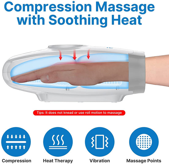 Hand Massager w/ Air Compression & Heat