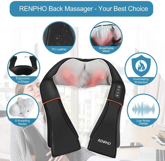 RENPHO Neck & Shoulder Massager with Heat for after your Workout