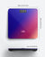 A Renpho Elis 2 Smart Body Scale (Red Gradient) promoting health and wellness with a vibrant blue and purple background.