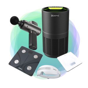 A Renpho CBS Home Bundle for wellness and fitness, including a remote control and other items.(A)